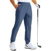 imageMAGCOMSEN Mens Golf Pants Stretch Joggers with Zipper Pockets Work Casual Slack for MenBlue Grey
