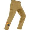 imageMAGCOMSEN Mens Winter Pants Water Resistant Fleece Lined Snowboard Ski Pants Softshell Tactical Pants with MultiPocketsSand