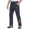 imageMAGCOMSEN Snow Pants for Men Water Resistant Fleece Lined 5 Zipper Pockets Winter Snowboard Hiking Insulated Ski PantsGrey