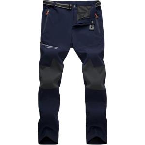 imageMAGCOMSEN Mens Hiking Pants QuickDry Water Resistant Lightweight Work Outdoor Pants with Zipper PocketsNavy