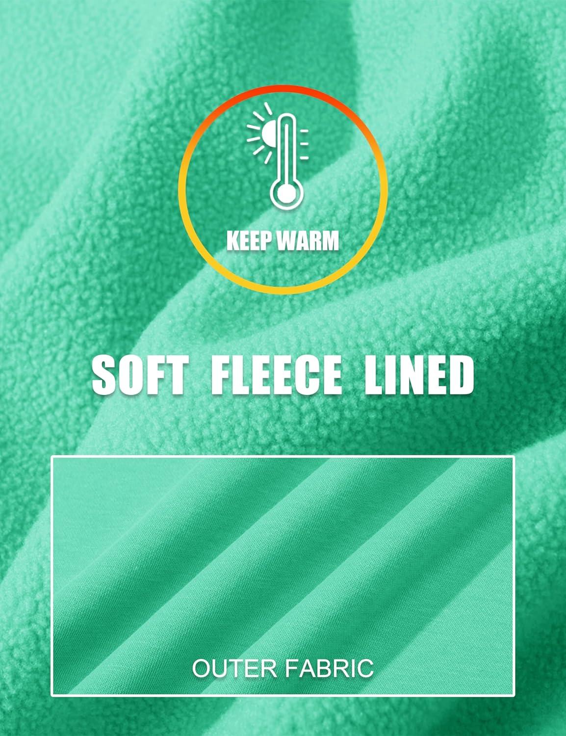 imageMAGCOMSEN Mens Hoodies Full Zip Up Sweatshirt Fleece Lined Midweigt Hooded Jacket with Pockets Casual Sports SweaterMint Green