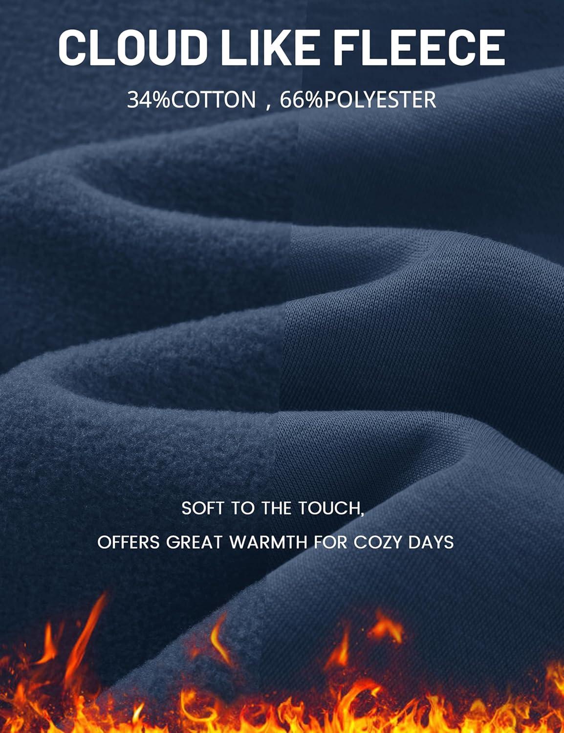 imageMAGCOMSEN Oversized Hoodies for Women Fleece Pullover Sweatshirts Warm Cozy Sweaters Workout Winter Fall HoodieDark Blue