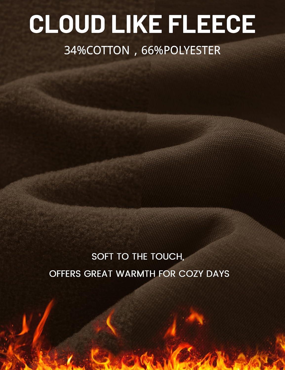 imageMAGCOMSEN Oversized Hoodies for Women Fleece Pullover Sweatshirts Warm Cozy Sweaters Workout Winter Fall HoodieDark Brown
