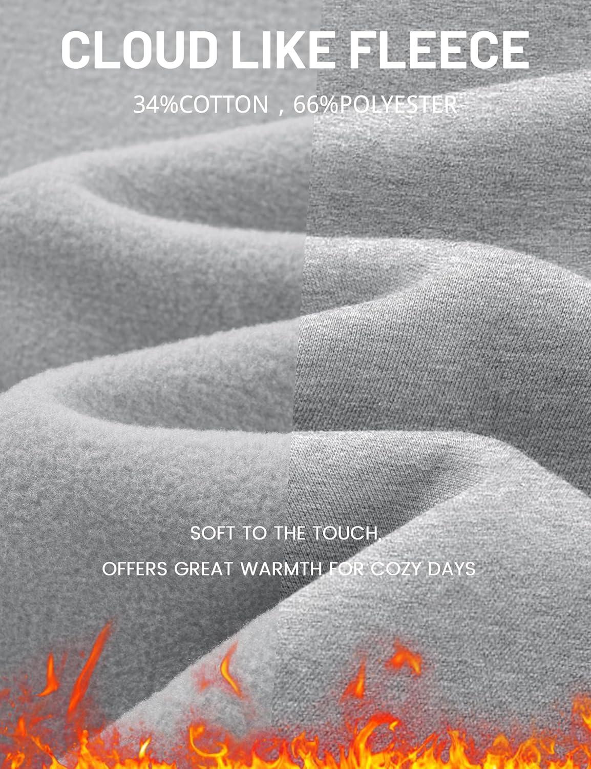 imageMAGCOMSEN Oversized Hoodies for Women Fleece Pullover Sweatshirts Warm Cozy Sweaters Workout Winter Fall HoodieLight Grey