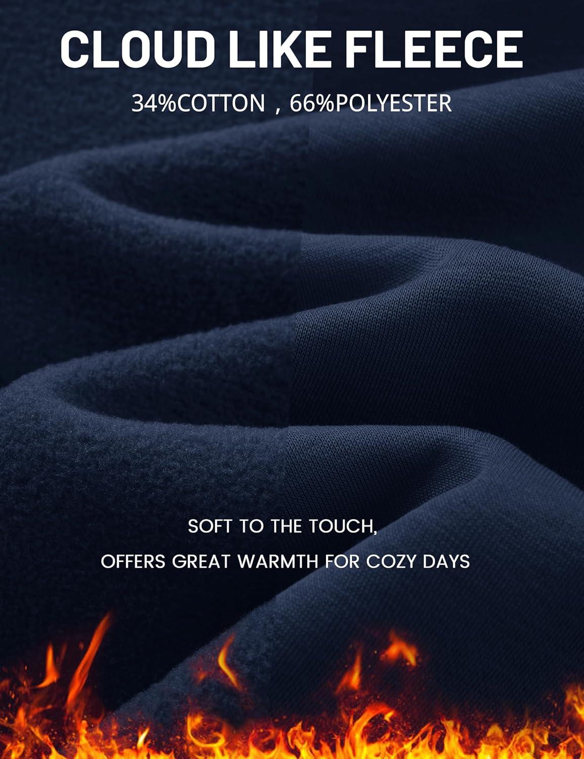 imageMAGCOMSEN Oversized Hoodies for Women Fleece Pullover Sweatshirts Warm Cozy Sweaters Workout Winter Fall HoodieNavy