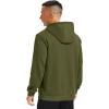 imageMAGCOMSEN Fleece Lined Hoodies for Men Pullover Casual Fashion Sweatshirts Thermal Athletic Hoody with Kanga PocketArmygreen