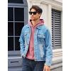 imageMAGCOMSEN Fleece Lined Hoodies for Men Pullover Casual Fashion Sweatshirts Thermal Athletic Hoody with Kanga PocketGraypink