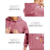 imageMAGCOMSEN Fleece Lined Hoodies for Men Pullover Casual Fashion Sweatshirts Thermal Athletic Hoody with Kanga PocketGraypink