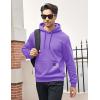 imageMAGCOMSEN Fleece Lined Hoodies for Men Pullover Casual Fashion Sweatshirts Thermal Athletic Hoody with Kanga PocketLightpurple