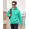 imageMAGCOMSEN Fleece Lined Hoodies for Men Pullover Casual Fashion Sweatshirts Thermal Athletic Hoody with Kanga PocketMintgreen