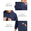 imageMAGCOMSEN Fleece Lined Hoodies for Men Pullover Casual Fashion Sweatshirts Thermal Athletic Hoody with Kanga PocketNavy