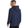 imageMAGCOMSEN Fleece Lined Hoodies for Men Pullover Casual Fashion Sweatshirts Thermal Athletic Hoody with Kanga PocketNavy