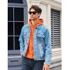 imageMAGCOMSEN Fleece Lined Hoodies for Men Pullover Casual Fashion Sweatshirts Thermal Athletic Hoody with Kanga PocketOrange