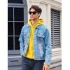 imageMAGCOMSEN Fleece Lined Hoodies for Men Pullover Casual Fashion Sweatshirts Thermal Athletic Hoody with Kanga PocketYellow