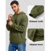 imageMAGCOMSEN Mens Fleece Lined Hoodies Fashion Casual Athletic Hoody Pullover Plain Sweatshirts with Kangaroo PocketArmygreen
