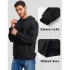 imageMAGCOMSEN Mens Fleece Lined Hoodies Fashion Casual Athletic Hoody Pullover Plain Sweatshirts with Kangaroo PocketBlack