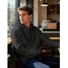 imageMAGCOMSEN Mens Fleece Lined Hoodies Fashion Casual Athletic Hoody Pullover Plain Sweatshirts with Kangaroo PocketGray