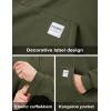 imageMAGCOMSEN Mens Hoodie Pullover Fleece Sweatshirts Heavyweight Sherpa Lined Thick Warm Winter Hoodies with Kangaroo PocketArmygreen