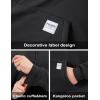 imageMAGCOMSEN Mens Hoodie Pullover Fleece Sweatshirts Heavyweight Sherpa Lined Thick Warm Winter Hoodies with Kangaroo PocketBlack
