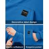 imageMAGCOMSEN Mens Hoodie Pullover Fleece Sweatshirts Heavyweight Sherpa Lined Thick Warm Winter Hoodies with Kangaroo PocketBluegreen
