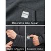 imageMAGCOMSEN Mens Hoodie Pullover Fleece Sweatshirts Heavyweight Sherpa Lined Thick Warm Winter Hoodies with Kangaroo PocketGray