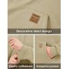 imageMAGCOMSEN Mens Hoodie Pullover Fleece Sweatshirts Heavyweight Sherpa Lined Thick Warm Winter Hoodies with Kangaroo PocketKhaki