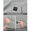 imageMAGCOMSEN Mens Hoodie Pullover Fleece Sweatshirts Heavyweight Sherpa Lined Thick Warm Winter Hoodies with Kangaroo PocketLight Gray