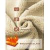 imageMAGCOMSEN Mens Hoodie Pullover Fleece Sweatshirts Heavyweight Sherpa Lined Thick Warm Winter Hoodies with Kangaroo PocketOrange