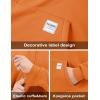 imageMAGCOMSEN Mens Hoodie Pullover Fleece Sweatshirts Heavyweight Sherpa Lined Thick Warm Winter Hoodies with Kangaroo PocketOrange