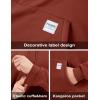 imageMAGCOMSEN Mens Hoodie Pullover Fleece Sweatshirts Heavyweight Sherpa Lined Thick Warm Winter Hoodies with Kangaroo PocketOrangered