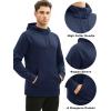 imageMAGCOMSEN Mens Hoodies Fleece Lined Casual Athletic Sweatshirts Pullover with Kangaroo PocketNavy