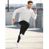 imageMAGCOMSEN Mens Hoodies Fleece Lined Casual Athletic Sweatshirts Pullover with Kangaroo PocketWhite
