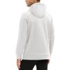 imageMAGCOMSEN Mens Hoodies Fleece Lined Casual Athletic Sweatshirts Pullover with Kangaroo PocketWhite