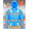 imageMAGCOMSEN Mens Lightweight Puffer Jacket Hooded Warm Winter Coat Quilted Lined WaterResistant Full Zip Bubble JacketsAzure