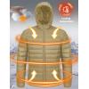 imageMAGCOMSEN Mens Lightweight Puffer Jacket Hooded Warm Winter Coat Quilted Lined WaterResistant Full Zip Bubble JacketsKhaki