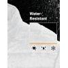 imageMAGCOMSEN Mens Lightweight Puffer Jacket Hooded Warm Winter Coat Quilted Lined WaterResistant Full Zip Bubble JacketsWhite