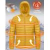 imageMAGCOMSEN Mens Lightweight Puffer Jacket Hooded Warm Winter Coat Quilted Lined WaterResistant Full Zip Bubble JacketsYellow