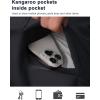 imageMAGCOMSEN Mens Sherpa Hoodie Heavyweight Fleece Lined Thick Winter Thermal Athletic Sweatshirt with Kangaroo PocketDark Grey
