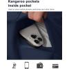 imageMAGCOMSEN Mens Sherpa Hoodie Heavyweight Fleece Lined Thick Winter Thermal Athletic Sweatshirt with Kangaroo PocketGrey Blue