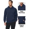 imageMAGCOMSEN Mens Sherpa Hoodie Heavyweight Fleece Lined Thick Winter Thermal Athletic Sweatshirt with Kangaroo PocketNavy