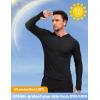 imageMAGCOMSEN Mens Sun Shirts UPF 50 Long Sleeve Lightweight Hoodie Quick Dry Performance Workout Hiking Athletic ShirtBlack