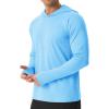 imageMAGCOMSEN Mens Sun Shirts UPF 50 Long Sleeve Lightweight Hoodie Quick Dry Performance Workout Hiking Athletic ShirtBlue