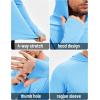 imageMAGCOMSEN Mens Sun Shirts UPF 50 Long Sleeve Lightweight Hoodie Quick Dry Performance Workout Hiking Athletic ShirtBlue