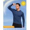imageMAGCOMSEN Mens Sun Shirts UPF 50 Long Sleeve Lightweight Hoodie Quick Dry Performance Workout Hiking Athletic ShirtBluegrey