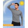 imageMAGCOMSEN Mens Sun Shirts UPF 50 Long Sleeve Lightweight Hoodie Quick Dry Performance Workout Hiking Athletic ShirtDarkgrey