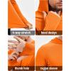 imageMAGCOMSEN Mens Sun Shirts UPF 50 Long Sleeve Lightweight Hoodie Quick Dry Performance Workout Hiking Athletic ShirtFlorange