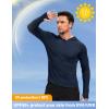imageMAGCOMSEN Mens Sun Shirts UPF 50 Long Sleeve Lightweight Hoodie Quick Dry Performance Workout Hiking Athletic ShirtNavy
