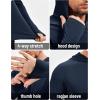 imageMAGCOMSEN Mens Sun Shirts UPF 50 Long Sleeve Lightweight Hoodie Quick Dry Performance Workout Hiking Athletic ShirtNavy