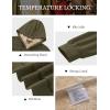 imageMAGCOMSEN Mens Zip Up Hoodie Sherpa Lined Hooded Sweatshirt Winter Heavyweight Hoodies Warm Thick Fleece JacketArmy Green