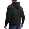imageMAGCOMSEN Mens Zip Up Hoodie Sherpa Lined Hooded Sweatshirt Winter Heavyweight Hoodies Warm Thick Fleece JacketBlack